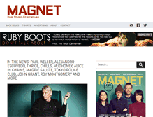 Tablet Screenshot of magnetmagazine.com